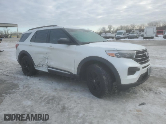 2020 Ford Explorer XLT with VIN 1FMSK8DH0LGB93145, listed as a Copart auction lot 88344115 with 75,877 mi miles and Salvage Title. Bid and sale history available at carsss.com. Image 4.