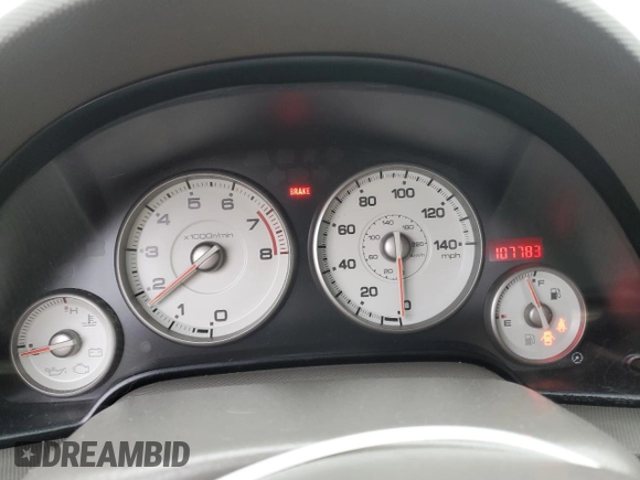 2006 Acura RSX with VIN JH4DC53826S018499, listed as a Copart auction lot 44293795 with 107,783 mi miles and Salvage title. Bid and sale history available at DreamBid. Image 9.