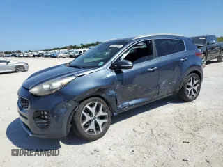 2017 Kia Sportage SX Turbo with VIN KNDPR3A68H7238173, listed as a Copart auction lot 53251045 with 63,216 mi miles and Salvage title. Bid and sale history available at DreamBid. Image 1.