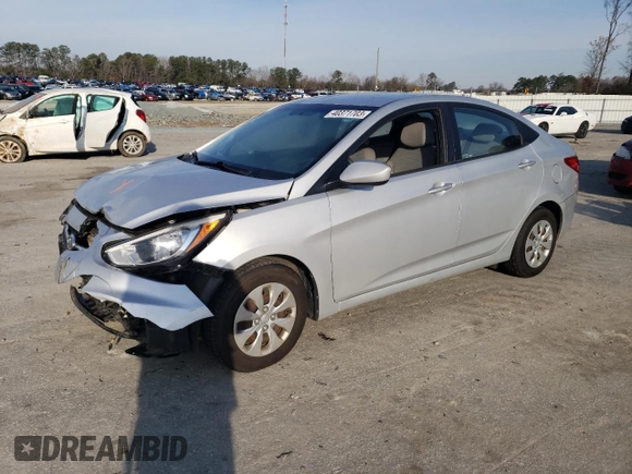 2016 Hyundai Accent SE with VIN KMHCT4AE0GU982889, listed as a Copart auction lot 40371703 with 112,550 mi miles. Bid and sale history available at carsss.com. Image 1.