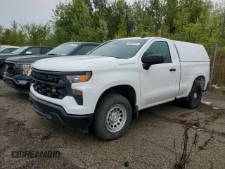 2023 Chevrolet Silverado 1500 Work Truck with VIN 3GCNAAEK0PG365237, listed as a Copart auction lot 53732265 with 184,207 mi miles and Clean Title. Bid and sale history available at DreamBid. Image 1.