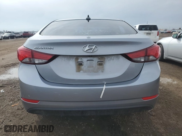 2016 Hyundai Elantra SE with VIN 5NPDH4AE3GH659716, listed as a Copart auction lot 51221755 with 97,233 mi miles and Salvage title. Bid and sale history available at DreamBid. Image 6.
