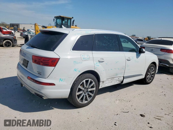 2017 Audi Q7 Premium Plus with VIN WA1LAAF78HD049207, listed as a Copart auction lot 50775835 with 107,482 mi miles and Salvage Title. Bid and sale history available at DreamBid. Image 3.
