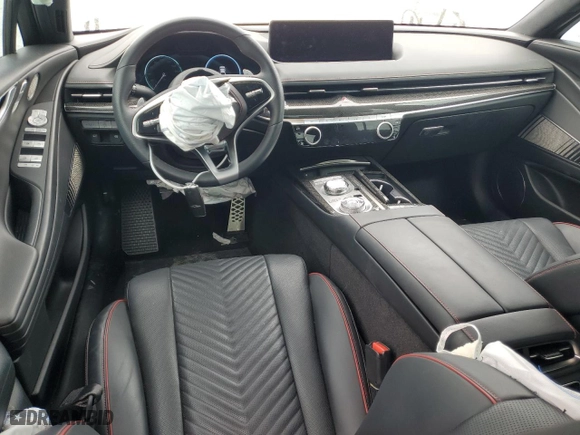 2023 Genesis G80 3.5T Sport with VIN KMTGB4SD1PU185034, listed as a Copart auction lot 89306795 with 10,335 mi miles and Salvage Title. Bid and sale history available at carsss.com. Image 8.