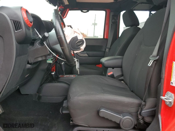 2017 Jeep Wrangler Unlimited Sport with VIN 1C4BJWDG8HL520540, listed as a Copart auction lot 79744854 with 99,989 mi miles and Non Repairable. Bid and sale history available at carsss.com. Image 7.