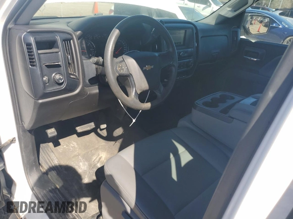 2018 Chevrolet Silverado 1500 Work Truck with VIN 1GCRCNEC4JZ328047, listed as a Copart auction lot 46648155 with 55,571 mi miles and Salvage Title. Bid and sale history available at carsss.com. Image 8.