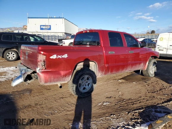 2006 Dodge Dakota SLT with VIN 1D7HW48K86S664984, listed as a Copart auction lot 88958465 with 127,611 mi miles and Salvage Title. Bid and sale history available at carsss.com. Image 3.