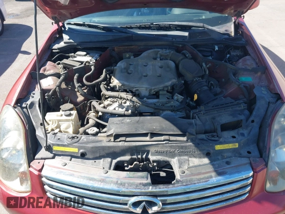2003 Infiniti G35 w/Leather with VIN JNKCV51E63M302507, listed as a IAAI auction lot 42232676 with 152,358 mi miles and . Bid and sale history available at DreamBid. Image 10.
