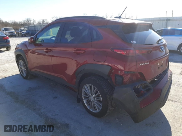 2020 Hyundai Kona SEL with VIN KM8K2CAA1LU497743, listed as a Copart auction lot 40992593 with 36,051 mi miles. Bid and sale history available at carsss.com. Image 2.