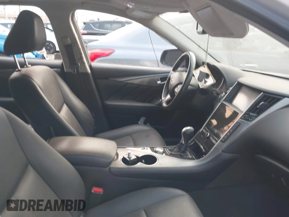 2017 Infiniti Q50 3.0t Premium with VIN JN1EV7APXHM741839, listed as a IAAI auction lot 41260299 with 107,644 mi miles. Bid and sale history available at carsss.com. Image 5.
