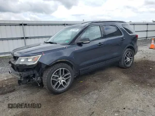 2017 Ford Explorer Sport z VIN 1FM5K8GT9HGD80193, wystawiony jako Copart lot #64571895 z przebiegiem 128 603 mil mil oraz Szkoda całkowita • Salvage title. Historia ofert i sprzedaży dostępna na DreamBid. Obrazek 1.