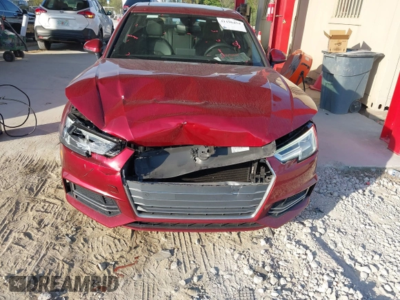 2018 Audi A4 Premium Plus with VIN WAULMAF46JA067552, listed as a IAAI auction lot 41196454 with 61,361 mi miles. Bid and sale history available at carsss.com. Image 6.