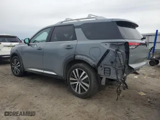 2022 Nissan Pathfinder Platinum with VIN 5N1DR3DK0NC249534, listed as a Copart auction lot 43412725 with 48,164 mi miles and Salvage Title. Bid and sale history available at carsss.com. Image 2.