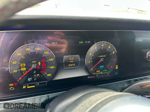 2019 Mercedes-Benz E 53 AMG with VIN WDDZF6BB7KA589865, listed as a Copart auction lot 55819215 with 83,878 mi miles and Clean Title. Bid and sale history available at DreamBid. Image 8.