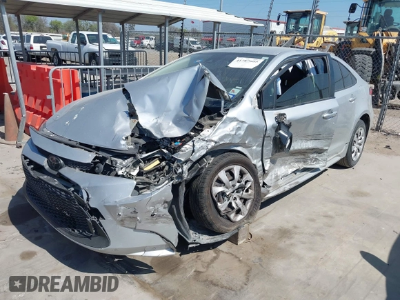 2020 Toyota Corolla LE with VIN JTDEPRAE7LJ055933, listed as a IAAI auction lot 41787605 with 114,698 mi miles. Bid and sale history available at carsss.com. Image 2.