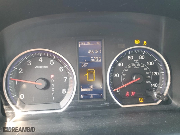 2011 Honda CR-V EX-L with VIN 5J6RE3H71BL058450, listed as a Copart auction lot 43869615 with 166,767 mi miles and Salvage Title. Bid and sale history available at carsss.com. Image 9.