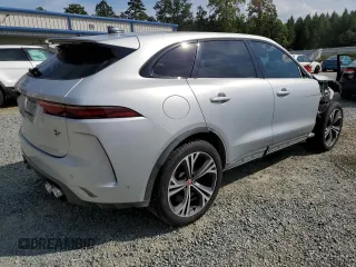 2023 Jaguar F-Pace SVR with VIN SADCZ2EE9PA708761, listed as a Copart auction lot 69895114 with 20,217 mi miles and Salvage Title. Bid and sale history available at DreamBid. Image 3.