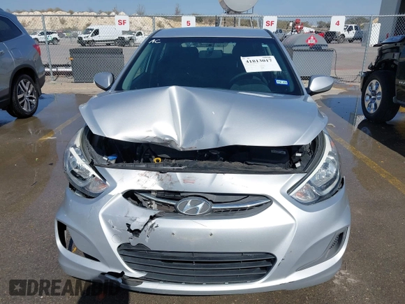 2017 Hyundai Accent SE with VIN KMHCT5AE4HU315623, listed as a IAAI auction lot 41813017 with 111,595 mi miles. Bid and sale history available at carsss.com. Image 12.