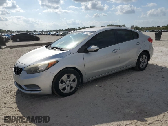 2015 Kia Forte LX with VIN KNAFK4A62F5362709, listed as a Copart auction lot 54345355 with 101,900 mi miles and Salvage Title. Bid and sale history available at carsss.com. Image 1.