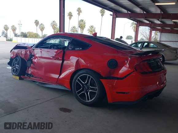 2021 Ford Mustang EcoBoost with VIN 1FA6P8TH7M5134699, listed as a IAAI auction lot 41556892 with 40,783 mi miles. Bid and sale history available at carsss.com. Image 3.