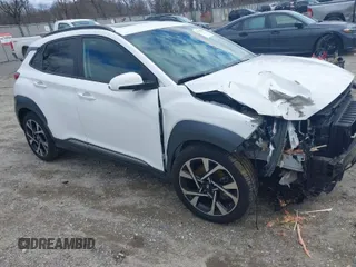 2022 Hyundai Kona Limited with VIN KM8K5CA39NU791533, listed as a IAAI auction lot 41738274 with 50,379 mi miles. Bid and sale history available at carsss.com. Image 1.