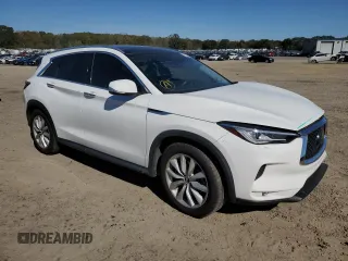 2019 Infiniti QX50 LUXE with VIN 3PCAJ5M12KF115155, listed as a Copart auction lot 63560522 with 59,566 mi miles. Bid and sale history available at carsss.com. Image 1.