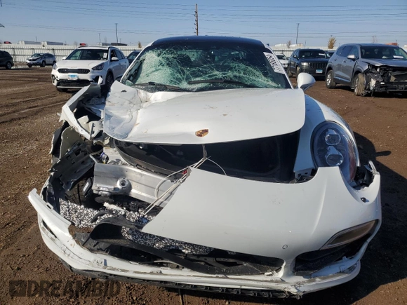 2015 Porsche 911 Turbo S with VIN WP0AD2A9XFS160370, listed as a Copart auction lot 77165054 with 19,235 mi miles and Salvage Title. Bid and sale history available at DreamBid. Image 5.