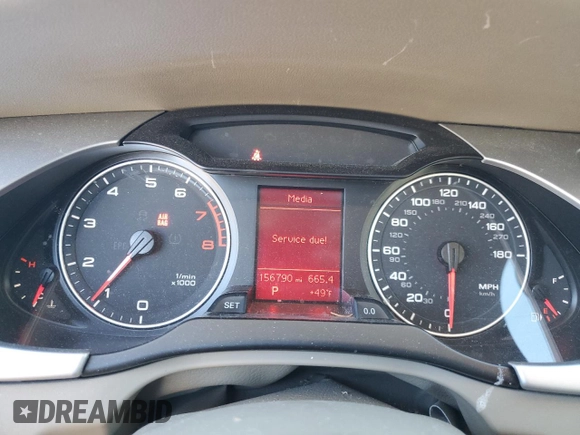 2012 Audi A4 2.0T Premium with VIN WAUBFAFL8CN000217, listed as a Copart auction lot 46472135 with 156,790 mi miles and Salvage Title. Bid and sale history available at carsss.com. Image 9.