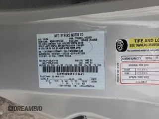 2005 Ford Mustang Deluxe with VIN 1ZVFT80N855113665, listed as a Copart auction lot 52346295 with 116,879 mi miles and Salvage title. Bid and sale history available at DreamBid. Image 12.