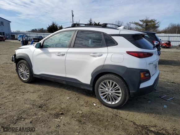2021 Hyundai Kona SEL Plus with VIN KM8K6CAA1MU743664, listed as a Copart auction lot 46178635 with 80,343 mi miles and Salvage Title. Bid and sale history available at carsss.com. Image 2.