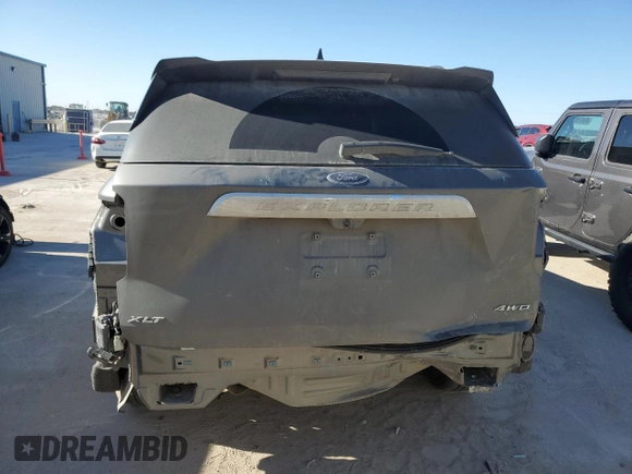 2024 Ford Explorer XLT with VIN 1FMSK8DHXRGA84507, listed as a Copart auction lot 47841735 with 28,391 mi miles and Salvage Title. Bid and sale history available at carsss.com. Image 6.