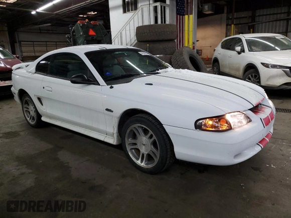 1997 Ford Mustang GT with VIN 1FALP42X3VF140564, listed as a Copart auction lot 44240605 with 120,738 mi miles and Salvage title. Bid and sale history available at DreamBid. Image 4.