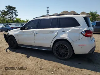 2017 Mercedes-Benz GLS 63 AMG with VIN 4JGDF7FE7HA817589, listed as a Copart auction lot 60406714 with 46,213 mi miles and Salvage Title. Bid and sale history available at DreamBid. Image 2.