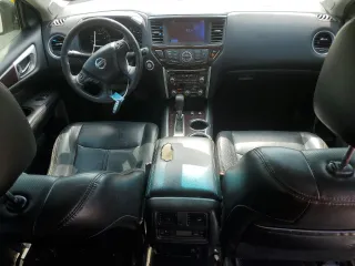 2014 Nissan Pathfinder Platinum with VIN 5N1AR2MNXEC679465, listed as a Copart auction lot 46232425 with 225,699 mi miles and Salvage title. Bid and sale history available at DreamBid. Image 8.