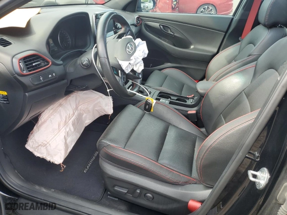 2020 Hyundai Elantra GT N Line with VIN KMHH55LCXLU135566, listed as a Copart auction lot 62126094 with 83,412 mi miles and Salvage Title. Bid and sale history available at carsss.com. Image 7.