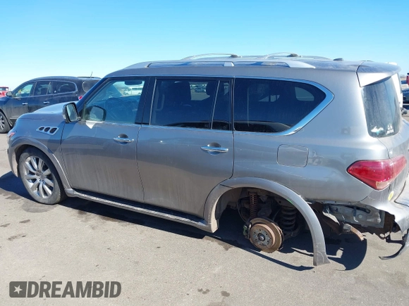2012 Infiniti QX56 7-passenger z VIN JN8AZ2NE9C9016633, wystawiony jako IAAI lot #41651897 z przebiegiem 191 558 mil mil oraz . Historia ofert i sprzedaży dostępna na DreamBid. Obrazek 14.