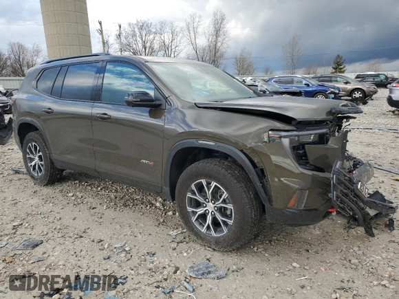 2024 GMC Acadia AWD AT4 z VIN 1GKENPKS1RJ200931, wystawiony jako Copart lot #53707665 z przebiegiem 5874 mil mil oraz Tytuł czysty. Historia ofert i sprzedaży dostępna na DreamBid. Obrazek 4.