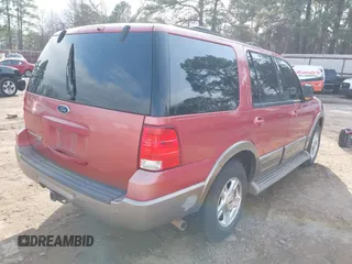 2003 Ford Expedition Eddie Bauer with VIN 1FMFU17L93LC31448, listed as a IAAI auction lot 41708829 with 1 mi miles. Bid and sale history available at carsss.com. Image 4.