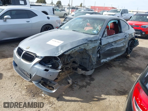 2011 BMW 3 Series 335is with VIN WBAKG1C58BE618008, listed as a IAAI auction lot 41587213 with Not Provided miles and . Bid and sale history available at carsss.com. Image 2.
