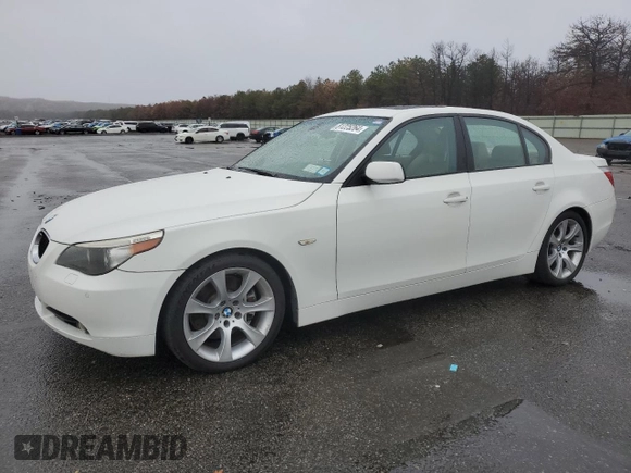 2006 BMW 5 Series 550i with VIN WBANB535X6CP01394, listed as a Copart auction lot 81225264 with 124,599 mi miles and Salvage Title. Bid and sale history available at DreamBid. Image 1.