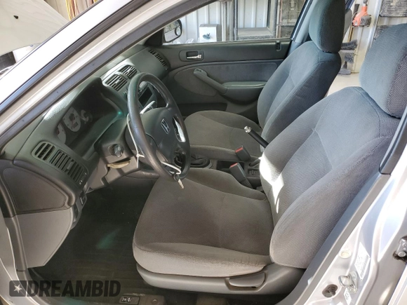 2002 Honda Civic LX with VIN 1HGES15562L047000, listed as a Copart auction lot 46567405 with 224,963 mi miles and Salvage Title. Bid and sale history available at DreamBid. Image 7.