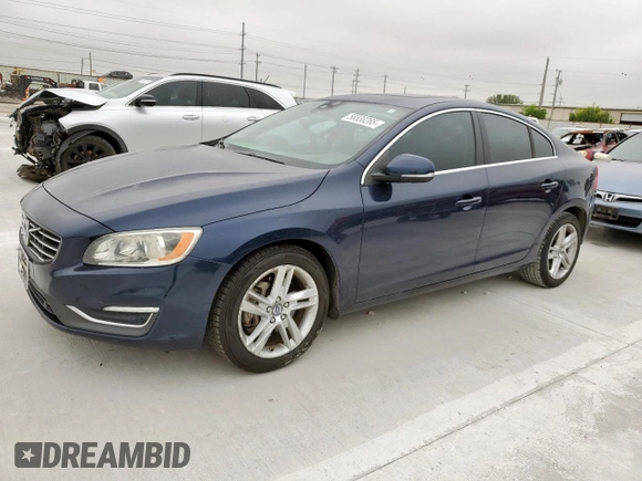 2014 Volvo S60 T5 z VIN YV1612FS2E2296432, wystawiony jako Copart lot #58530265 z przebiegiem 85 580 mil mil oraz Czysty tytuł • Clean title. Historia ofert i sprzedaży dostępna na DreamBid. Obrazek 1.