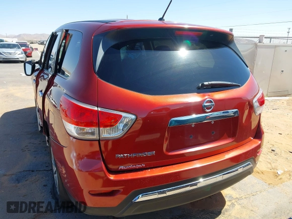 2013 Nissan Pathfinder SV with VIN 5N1AR2MN0DC604756, listed as a IAAI auction lot 41743941 with 87,143 mi miles. Bid and sale history available at carsss.com. Image 16.