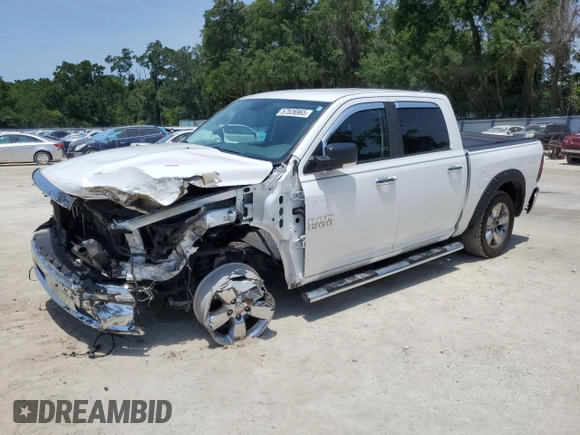 2018 Ram 1500 Big Horn z VIN 1C6RR7LT7JS254698, wystawiony jako Copart lot #57526965 z przebiegiem 46 700 mil mil oraz Szkoda całkowita • Salvage title. Historia ofert i sprzedaży dostępna na DreamBid. Obrazek 1.