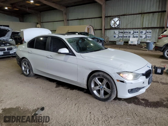 2015 BMW 3 Series 328i with VIN WBA3A5C59FF608181, listed as a Copart auction lot 87818325 with 155,248 mi miles and Salvage Title. Bid and sale history available at carsss.com. Image 4.