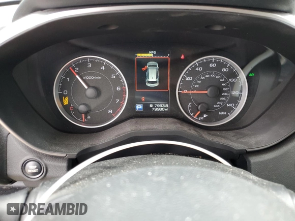 2021 Subaru Ascent Premium with VIN 4S4WMAFD1M3450335, listed as a Copart auction lot 63652195 with 79,980 mi miles and Salvage title. Bid and sale history available at DreamBid. Image 9.