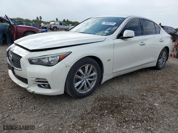 2017 Infiniti Q50 3.0t Premium with VIN JN1EV7AP8HM733853, listed as a Copart auction lot 76540154 with NaN miles and Salvage Title. Bid and sale history available at carsss.com. Image 1.