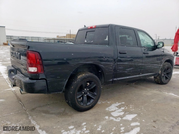 2018 Ram 1500 Night with VIN 1C6RR7MT4JS267620, listed as a Copart auction lot 46002365 with 117,733 mi miles and Salvage Title. Bid and sale history available at carsss.com. Image 3.