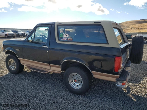 1995 Ford Bronco Custom with VIN 1FMEU15H2SLB84420, listed as a Copart auction lot 80346964 with 174,259 mi miles and Salvage Title. Bid and sale history available at carsss.com. Image 2.