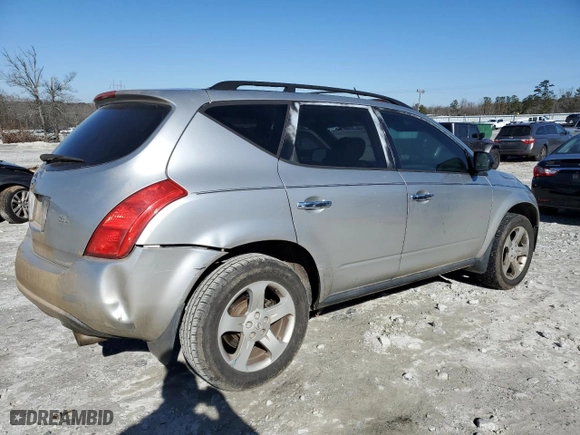 2005 Nissan Murano SL with VIN JN8AZ08T15W305217, listed as a Copart auction lot 41696695 with 238,677 mi miles and Salvage Title. Bid and sale history available at carsss.com. Image 3.
